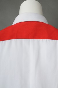 DS074 to sample making women's darts team shirt design short sleeve repair waist darts team shirt uniform company darts team shirt detail view-2